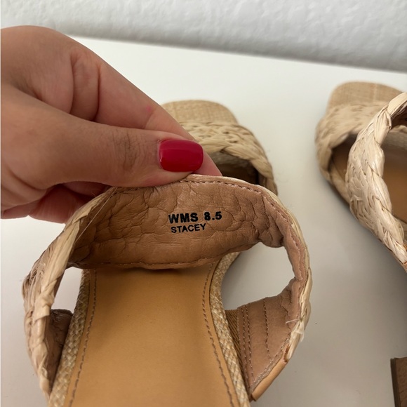 DV by Dolce Vita Braided Double-Strap Block Heel Mule - Cream Size 8.5 - Picture 7 of 8